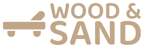 wood and sand logo